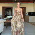 Draped Moroccan dress