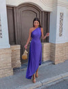 Marjorie - Elegant One-Shoulder Midi Dress