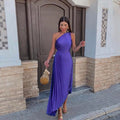 Marjorie - Elegant One-Shoulder Midi Dress