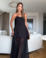 Moonlight layered tulle dress