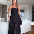 Moonlight layered tulle dress