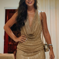Selene dress with open back and glitter