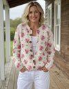 Diane Watercolour French Roses Cardigan