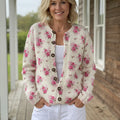 Diane Watercolour French Roses Cardigan