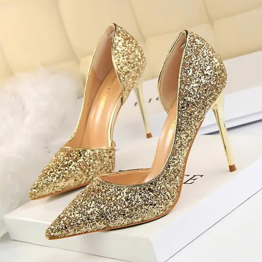 Elegant stiletto heels for weddings