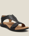 Orthopedic wedge sandals with arch support