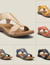 Orthopedic wedge sandals with arch support