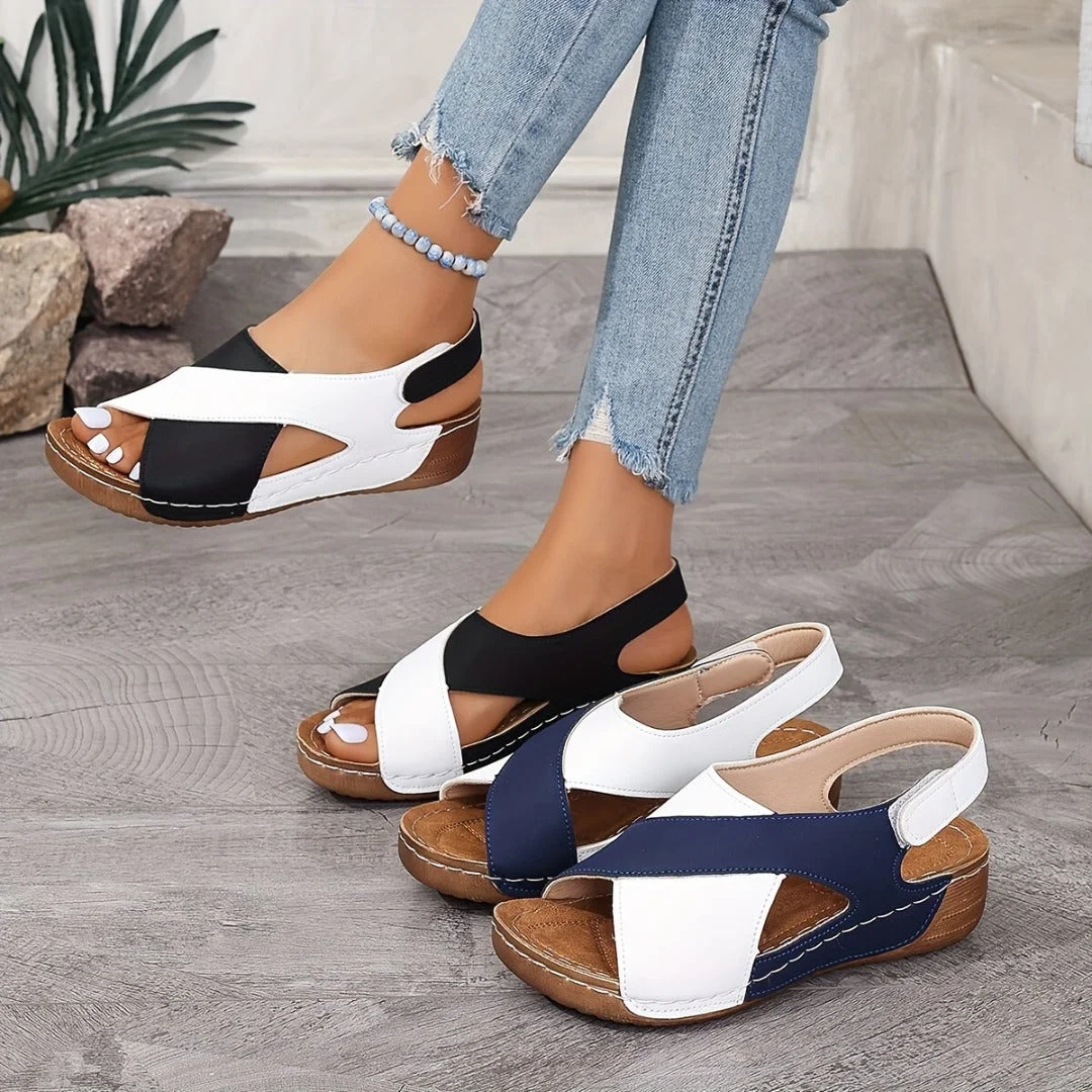 Orthopedic declining sandals