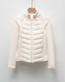 Form-fitting down jacket in Korean style