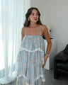 Boho Ruffled Patchwork Maxi Dress
