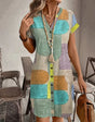 Arlette™ Boho Button-Up Dress