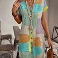 Arlette™ Boho Button-Up Dress
