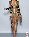 Salina Deep V-Neck Bodycon Dress