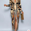 Salina Deep V-Neck Bodycon Dress