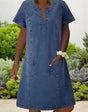 Bella™ | Soft denim dress with pockets