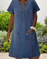 Bella™ | Soft denim dress with pockets