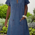 Bella™ | Soft denim dress with pockets