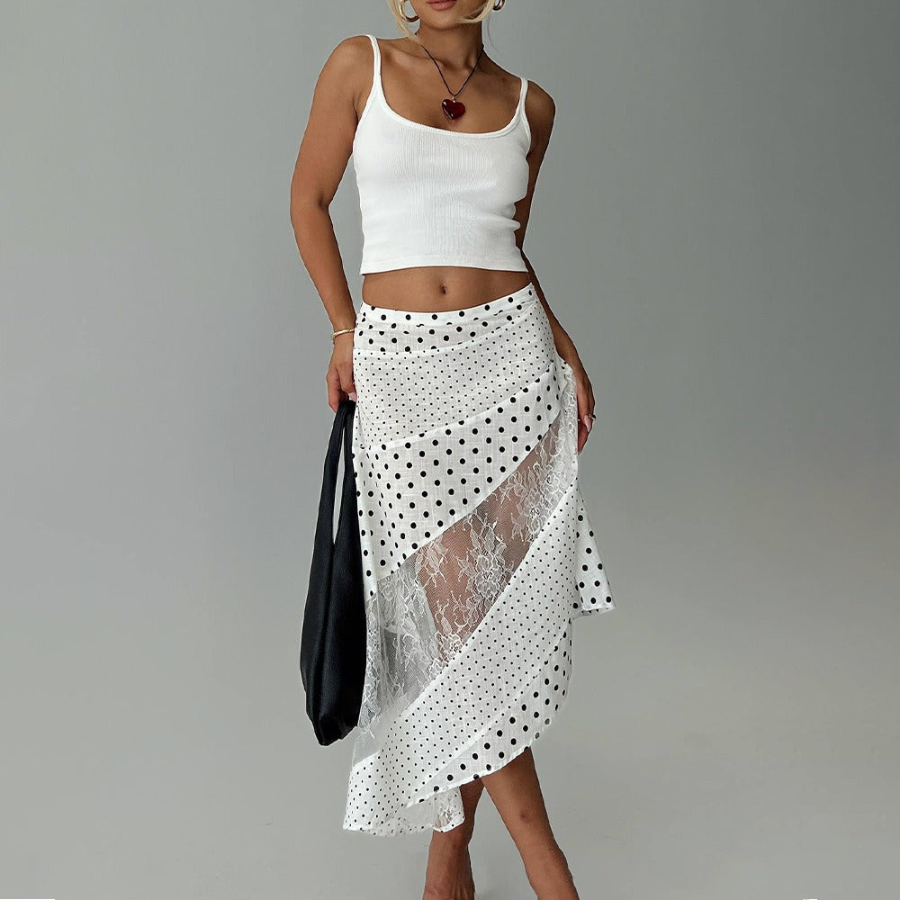 Noelle lace maxi skirt