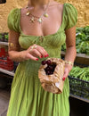 French strapless dress
