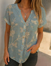 BloomMuse™ Digital V-Cardi Top
