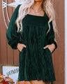 WinterBelle™ Bishop Dress with Back Tie