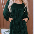 WinterBelle™ Bishop Dress with Back Tie