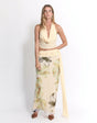 Midnight Muse halter neck top and high-slit skirt