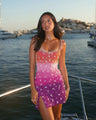 Celeste sequin dress with pearls