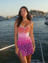 Celeste sequin dress with pearls