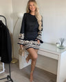 Yara™ elegant long-sleeved mini dress