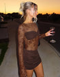 Elegant lace bodycon dress
