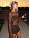 Elegant lace bodycon dress