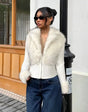 Froxelle™ Luxe Patch Knitted Fur Coat