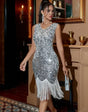 Aurelia Sequin V-Neck Mini Dress