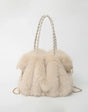 Retro plush fur bag