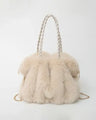 Retro plush fur bag