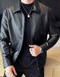 Men's PU leather jacket, suitable for all seasons