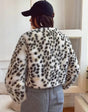 Leopard print winter coat
