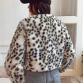 Leopard print winter coat