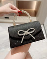 Elegant, shimmering evening bag
