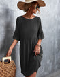 EverBloom™ Ruffled Sleeve Midi Dress