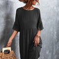 EverBloom™ Ruffled Sleeve Midi Dress