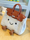 Platinum-colored hairy crossbody bag – Limited Edition