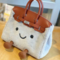Platinum-colored hairy crossbody bag – Limited Edition