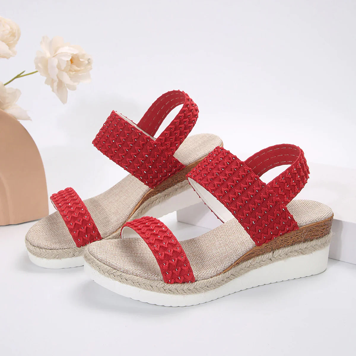 Summery wedge sandals