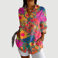 Elva™ | Artistic Floral Blouse
