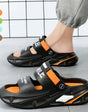 Sandals with a thick sole and a soft feel.