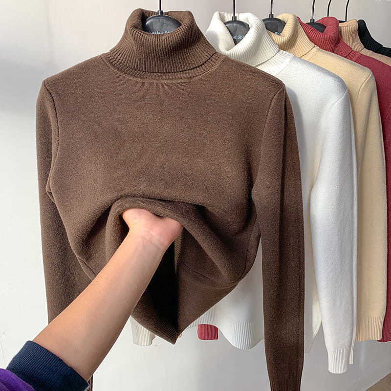Thick knitted winter fleece undershirt