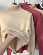 Thick knitted winter fleece undershirt