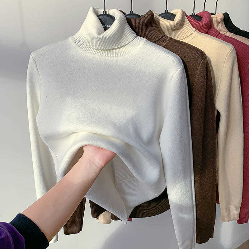 Thick knitted winter fleece undershirt